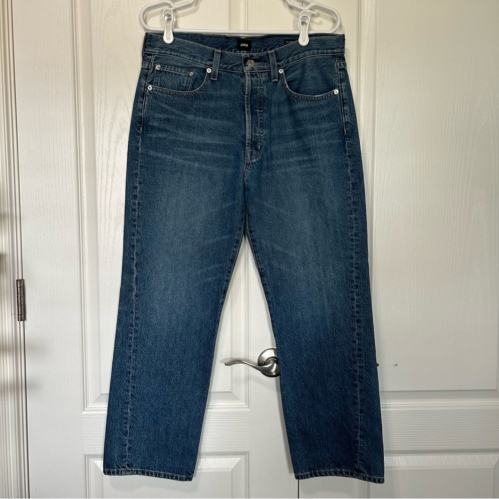 Edwin Anthropologie Kali Ankle Vintage Straight in Wipeout Size 30 - Picture 5 of 10